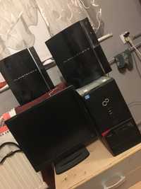 2x playstation3 jeden monitor i komputer niesprawne