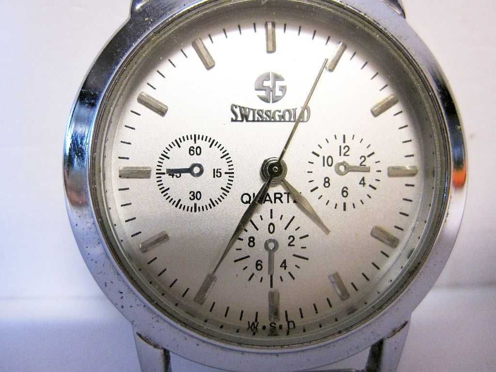 vintage relógio suíço SWISSGOLD Quartz - trabalha