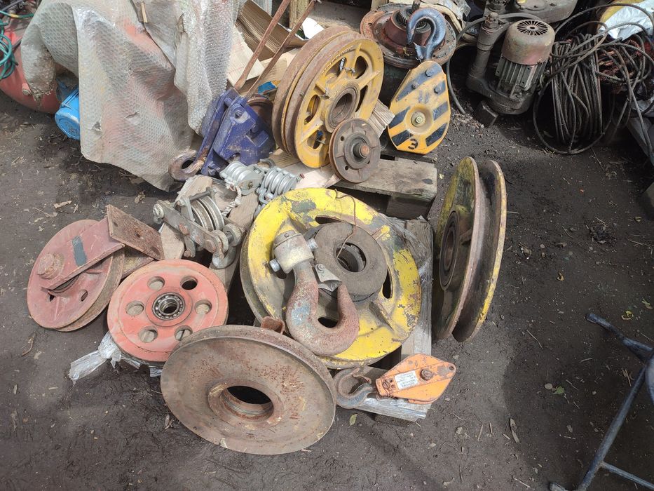 полистпаст блок монтажный строительный блочек ролик крюковая крюк гак