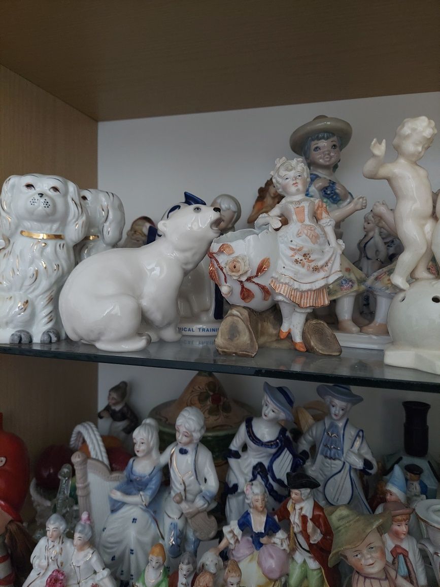 Łomonosow figurka niedźwiedź polarny  , miś  , porcelana łomonosov