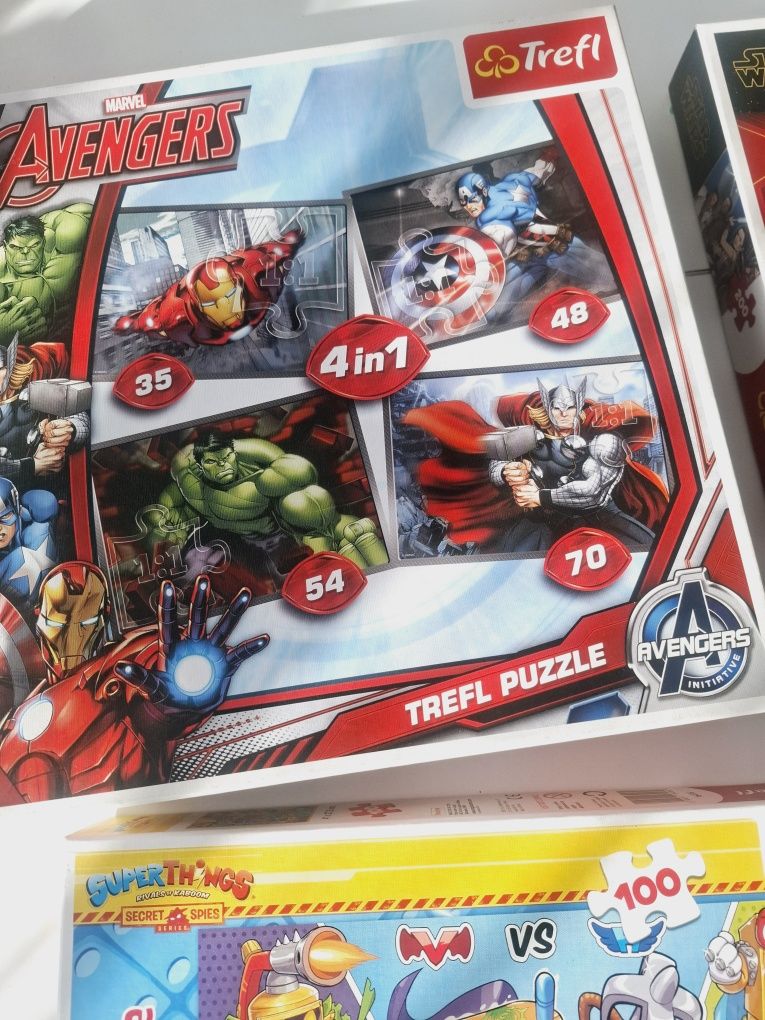 Zestaw puzzli dla chłopca marvel