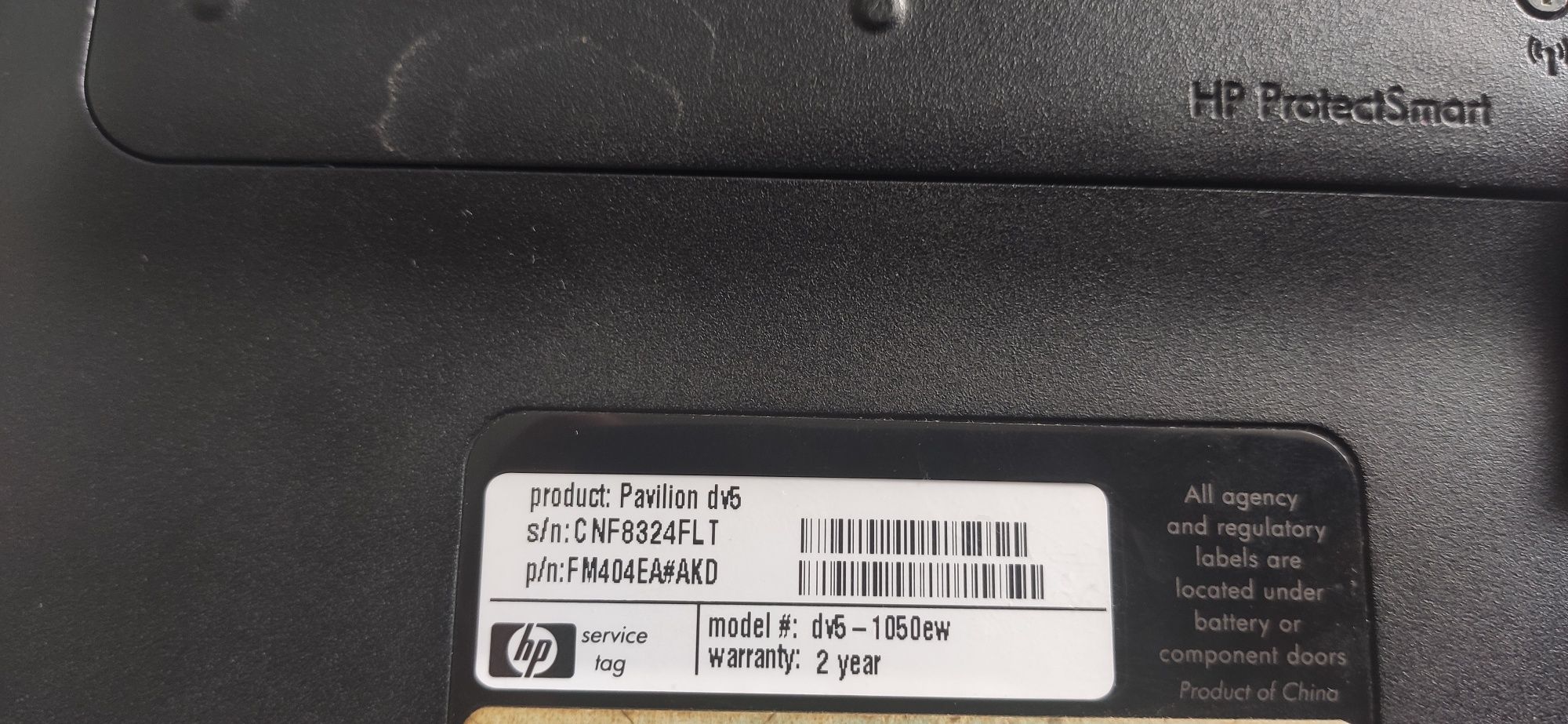 Laptop HP pavilion dv5 1050ew