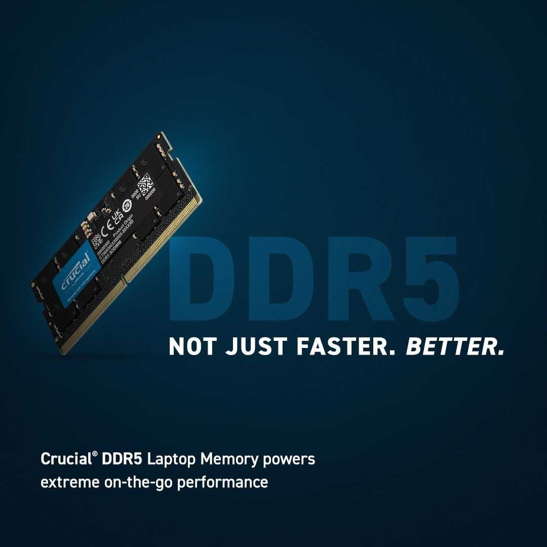 Пам'ять Crucial 16-32 ГБ DDR5 5600 МГц для ноутбука