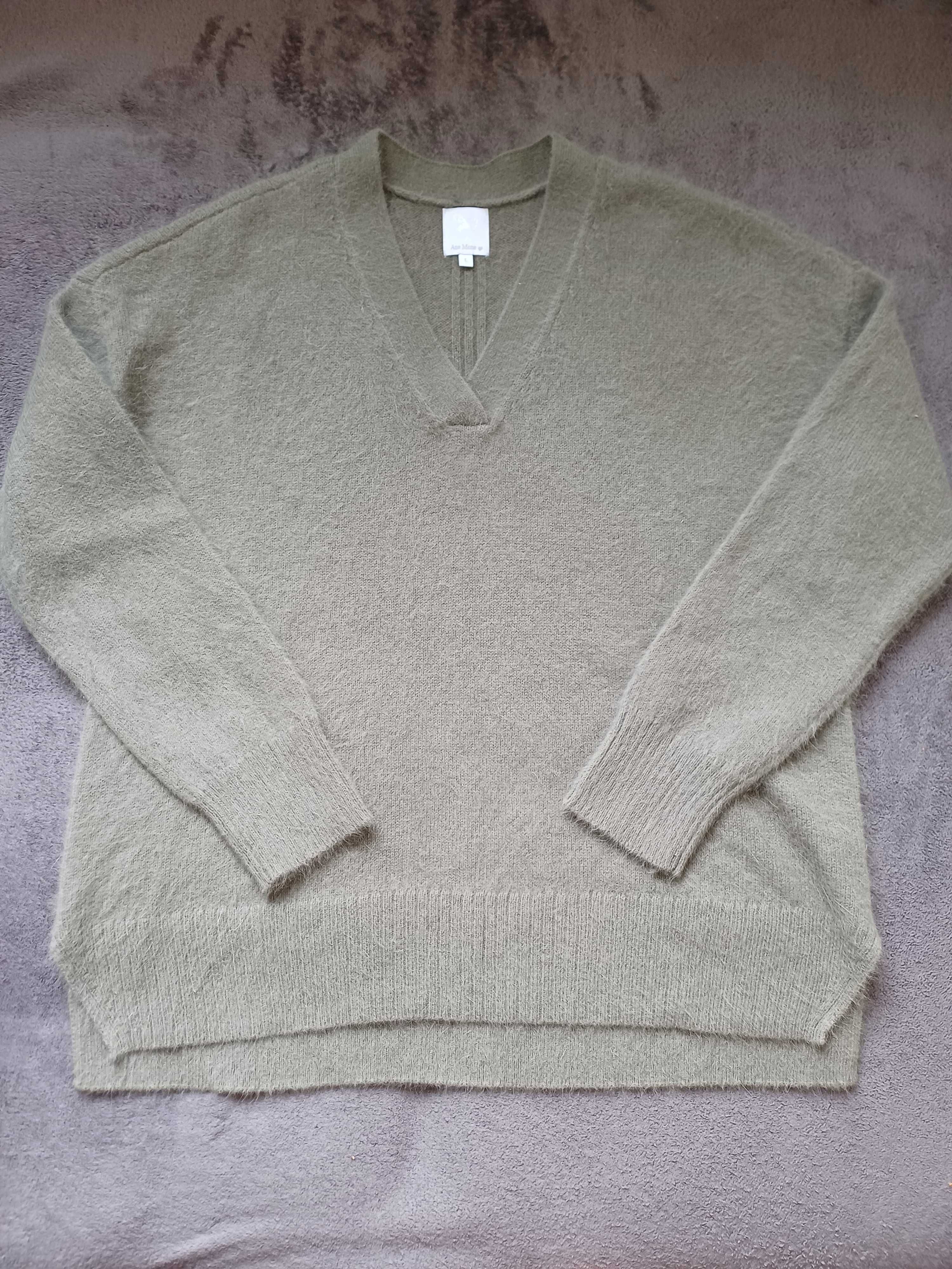 Ane Mone dzianinowy sweter angora rozmiar L
