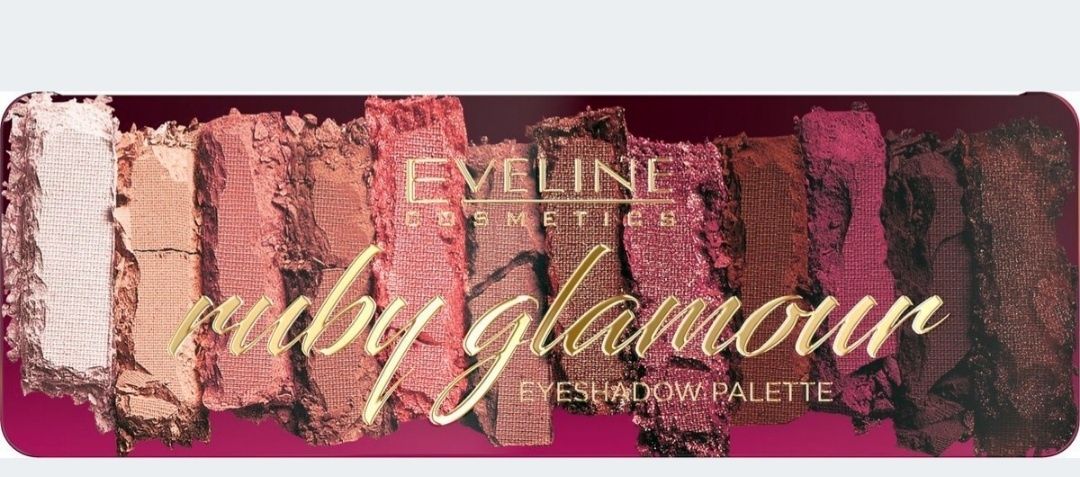 EVELINE RUBY GLAMOUR paleta Cienie do powiek NOWA