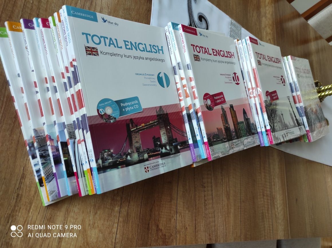 TOTAL ENGLISH kompletny kurs angielskiego +płyty CD całość tom 1 do 40