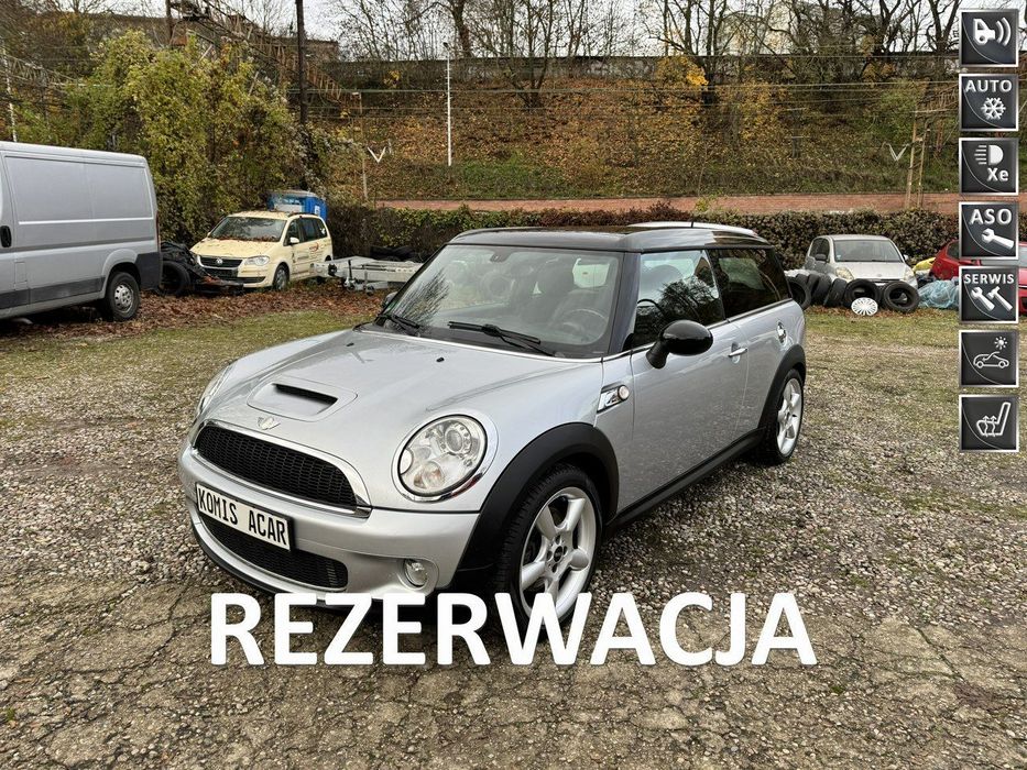 MINI Clubman 1.6i-174km-AUTOMAT-Serwisowany-Biksenon-Panorama-PDC-Półskóry-Klima