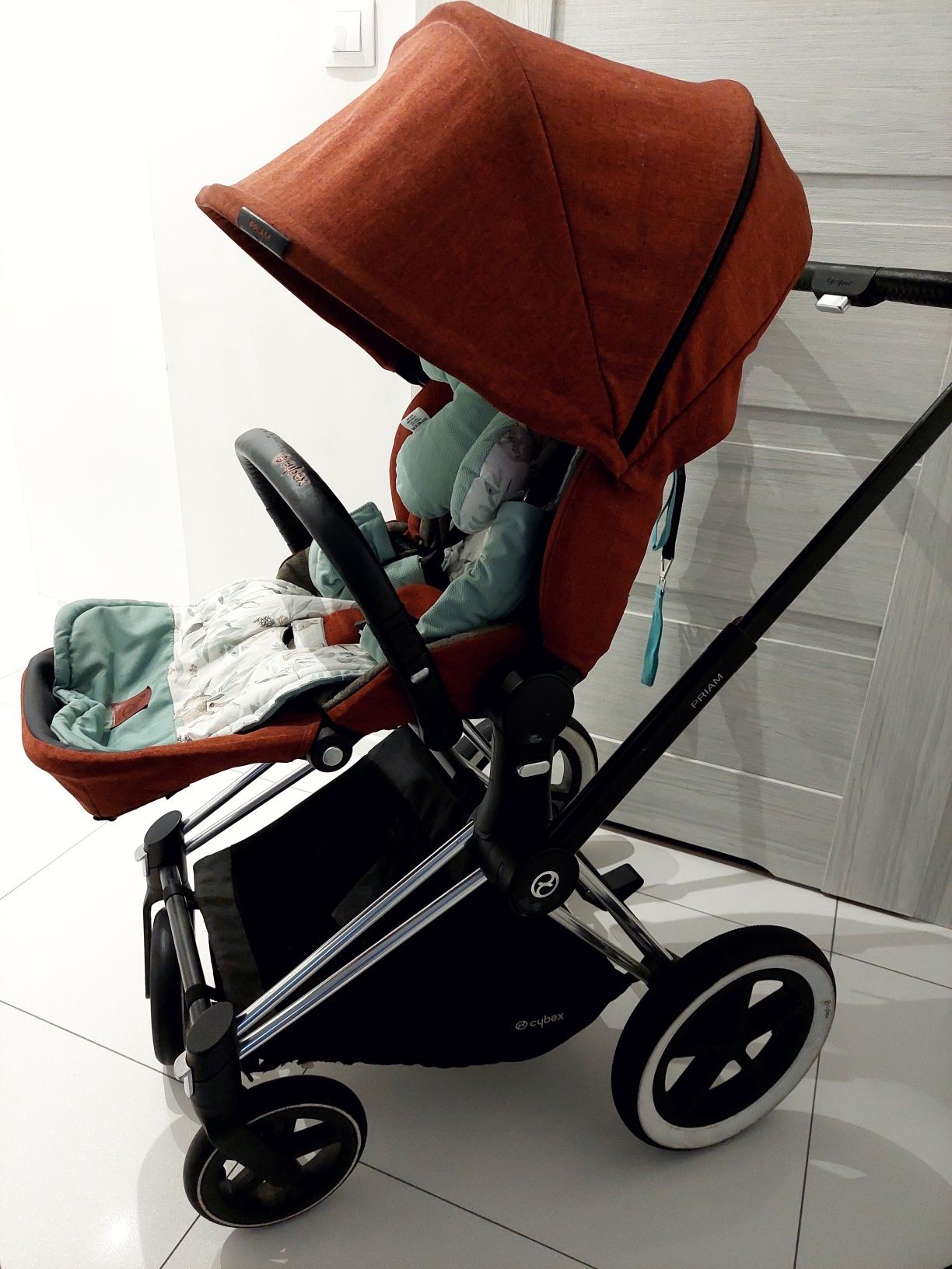 Cybex Priam 2w 1 gondola, siedzisko lux śpiwór autumn gold