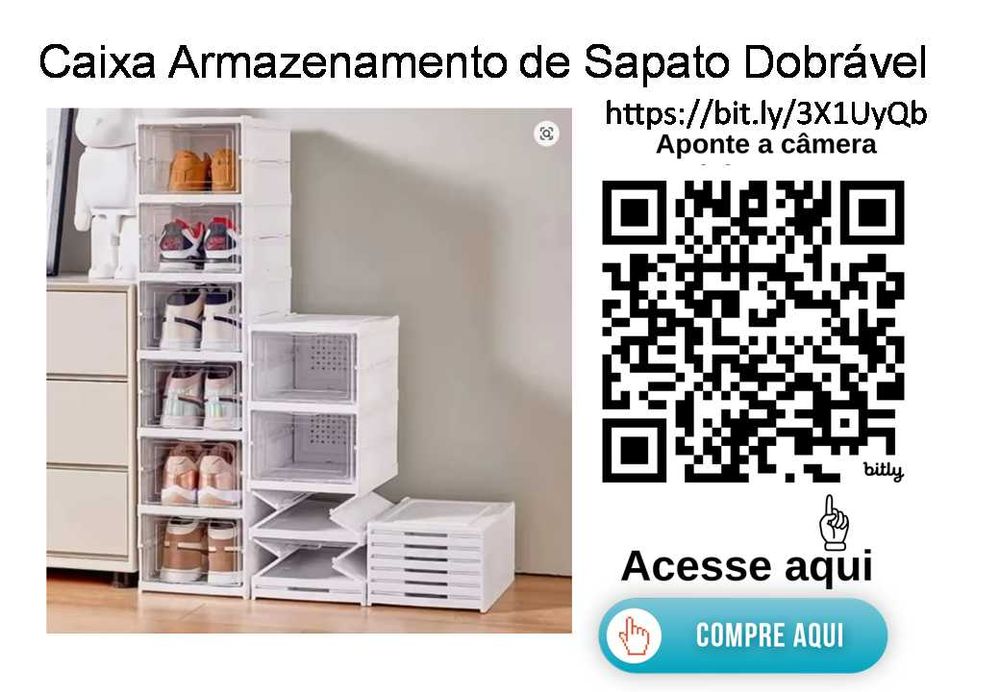 Caixa Armazenamento de Sapato Dobrável