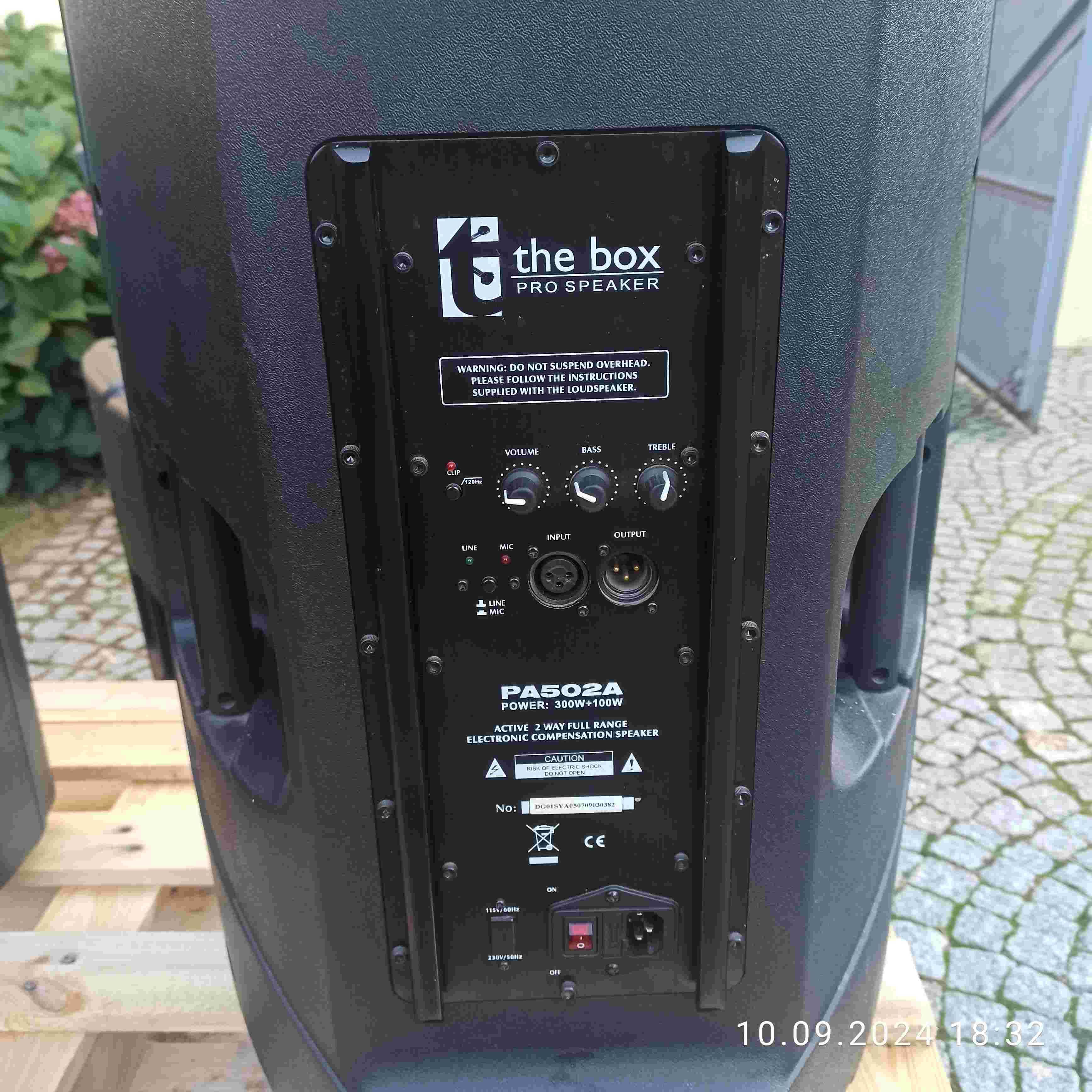 Kolumny estradowe aktywne, zetaw the box 2szt. PA502A, subbas SB115A