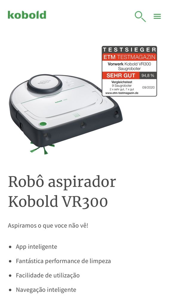 Aspirador Robo kobold VR300