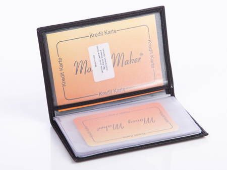 etui na dokumenty z miękkiej skóry naturalnej czarne money maker