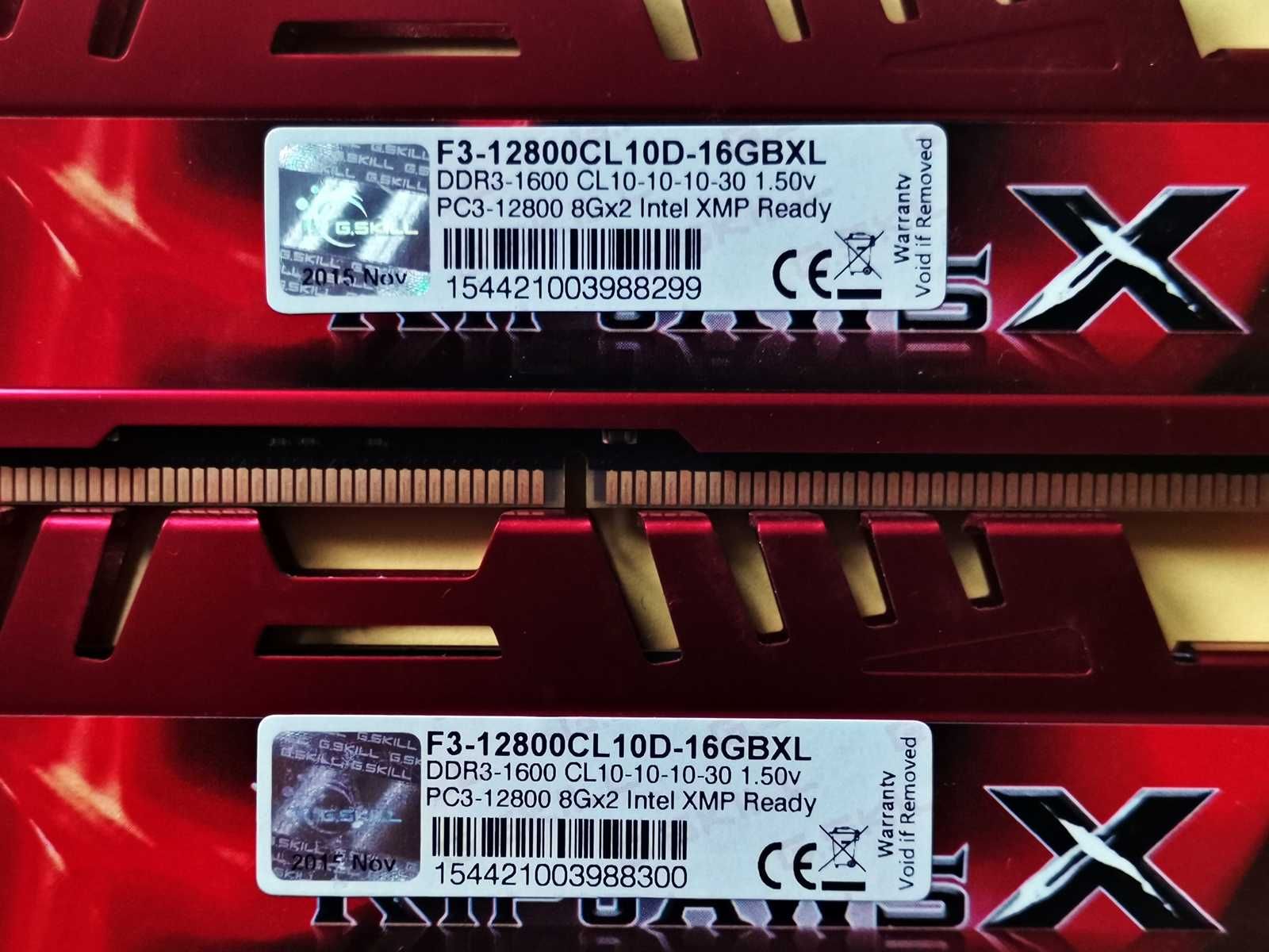 DDR3 16GB G.SkiLL RipJawsX 12800 -Komputer