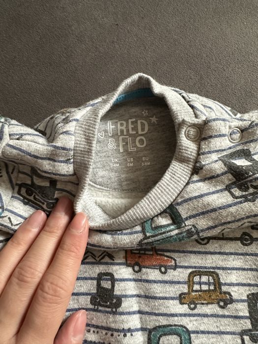 R. 68 ciepła bluza dla chłopca auta autka f&f