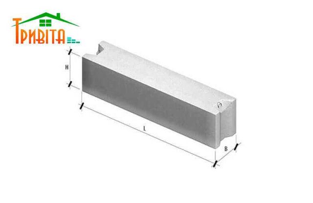 Фундаментні блоки, ФБС (ширина 300, 400, 500, 600) всі розміри
