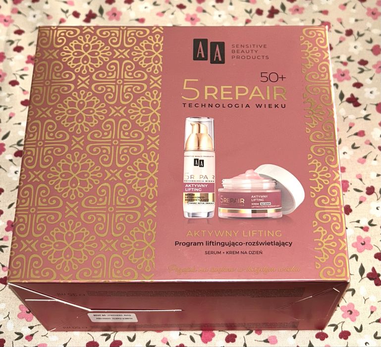 aAA Zesraw prezentowy Krem + Serum Technologia 5Repair Altywny lifting