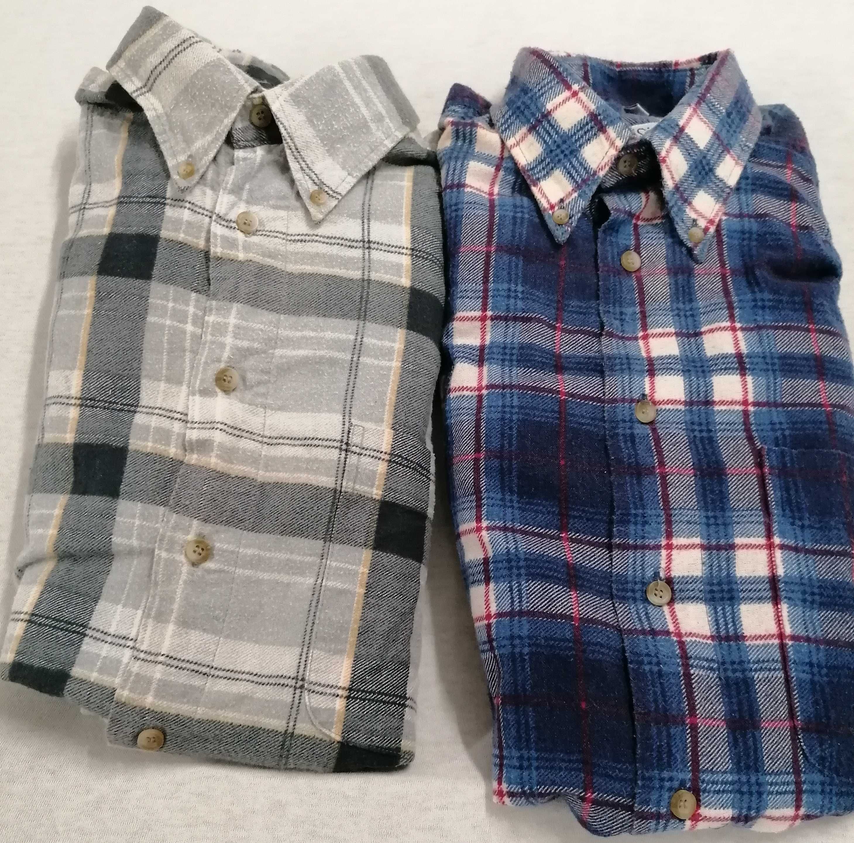 Camisas flanela, M e L, 2 un por 5€