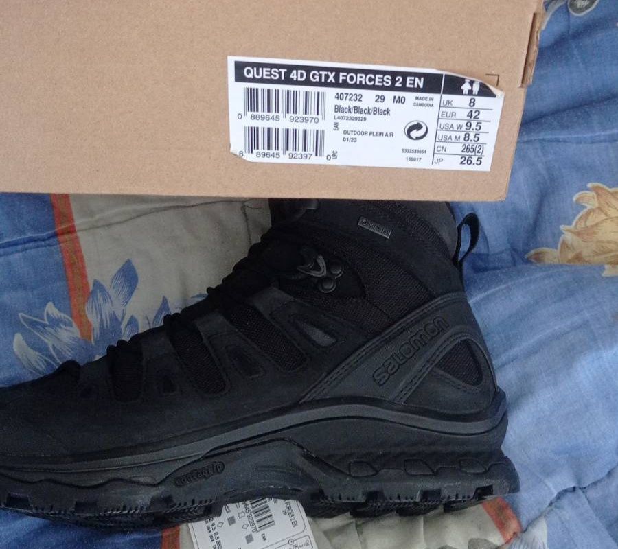 Чоловічі тактичні черевики з Gore-Tex Salomon QUEST 4D GTX Forces 2 EN