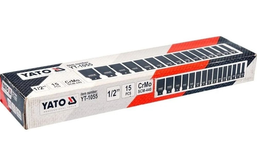 набор інструментів ударних головок yt 1055 1/2 15шт