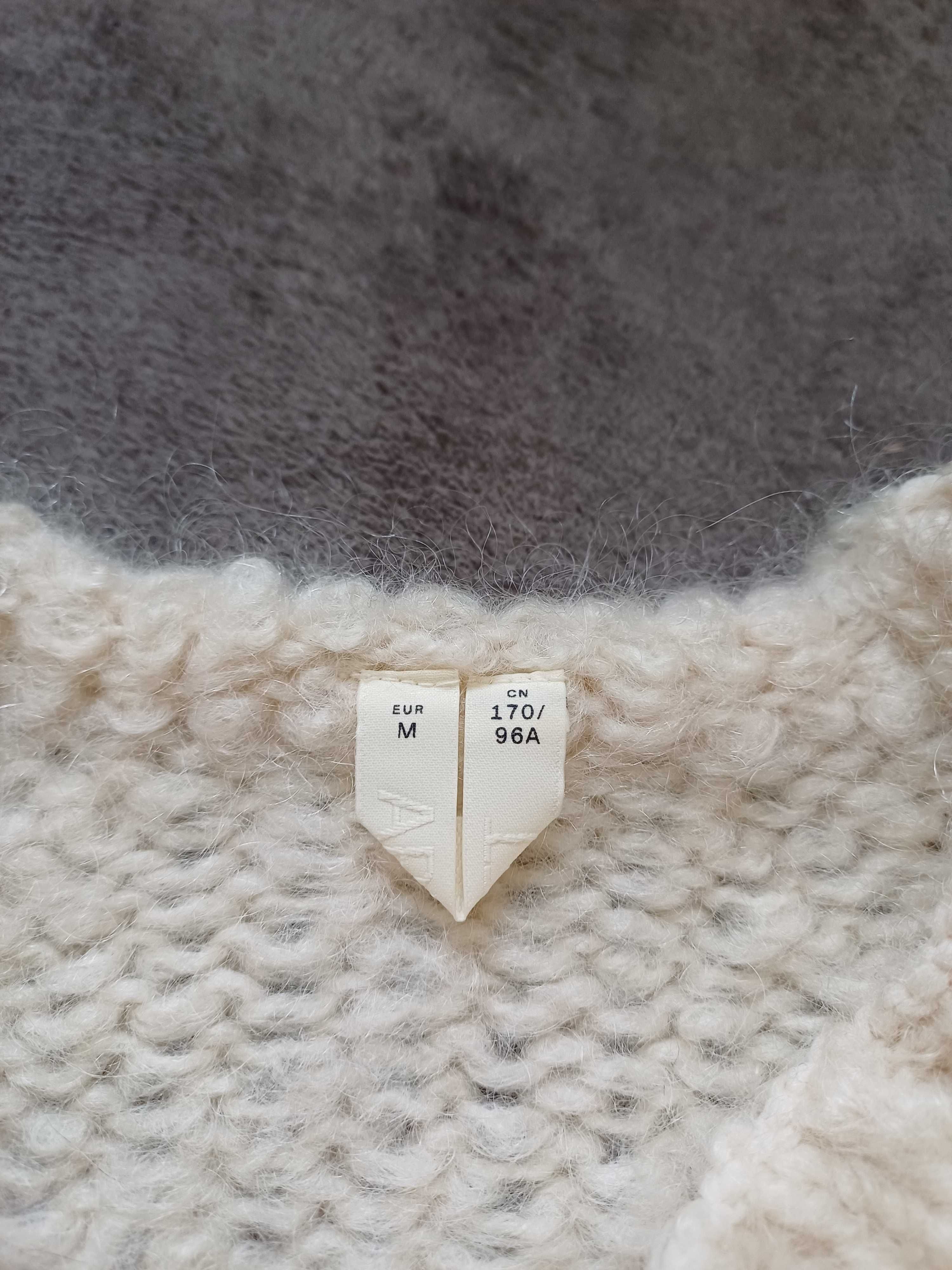 Arket dzianinowy sweter wełna moher rozmiar M