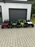 Auto na akumulator dwuosobowe 24V 4x200Watt Miękkie koła Skóra BUGGY