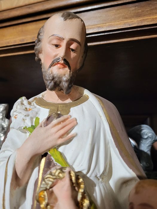 Stara figurka Święty Józef opiekun Jezusa
