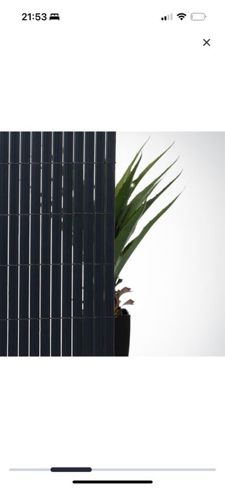 Osłona balkonowa ogrodowa na balkon płot antracytowa Naterial 1x3m