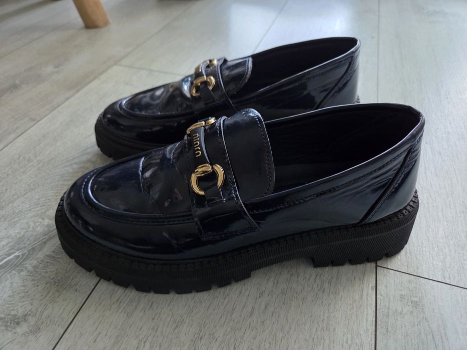 Damskie mokasyny granatowe r. 40 Okazja!