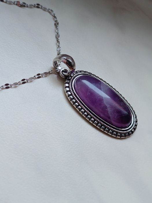 Unikatowy wisior ametyst