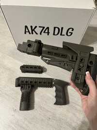 Обвіс олива АК 47, АК 74 DLG Tactical тюнінг  обвес