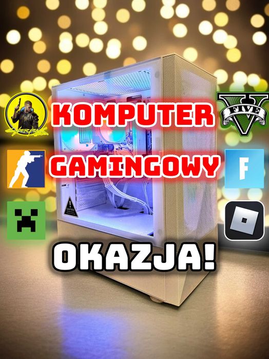 Komputer Gamingowy do Gier Ryzen 5600 RX 6600 16 GB RAM 512 GB SSD M2