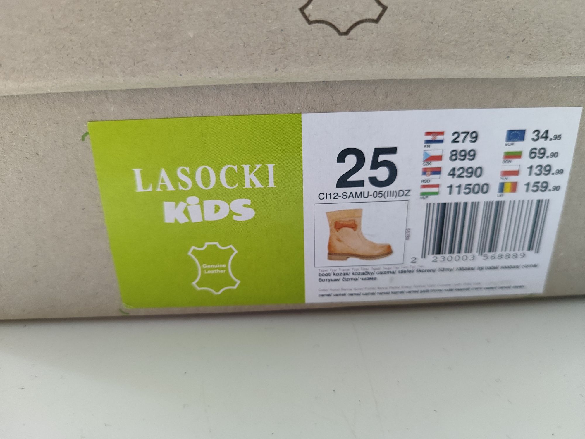 Trzewiki dla dziewczynki Lasocki kids rozmiar 25