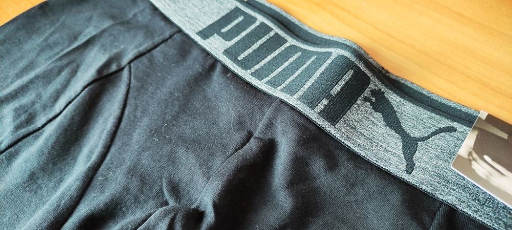 Мужское нижнее белье трусы Puma Lifestyle Sueded Cotton Boxer black