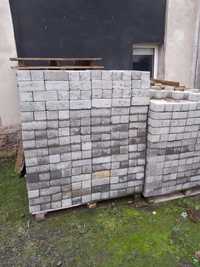 Kostka brukowa betonowa 10x20x8cm,około 63m2, kolor szary