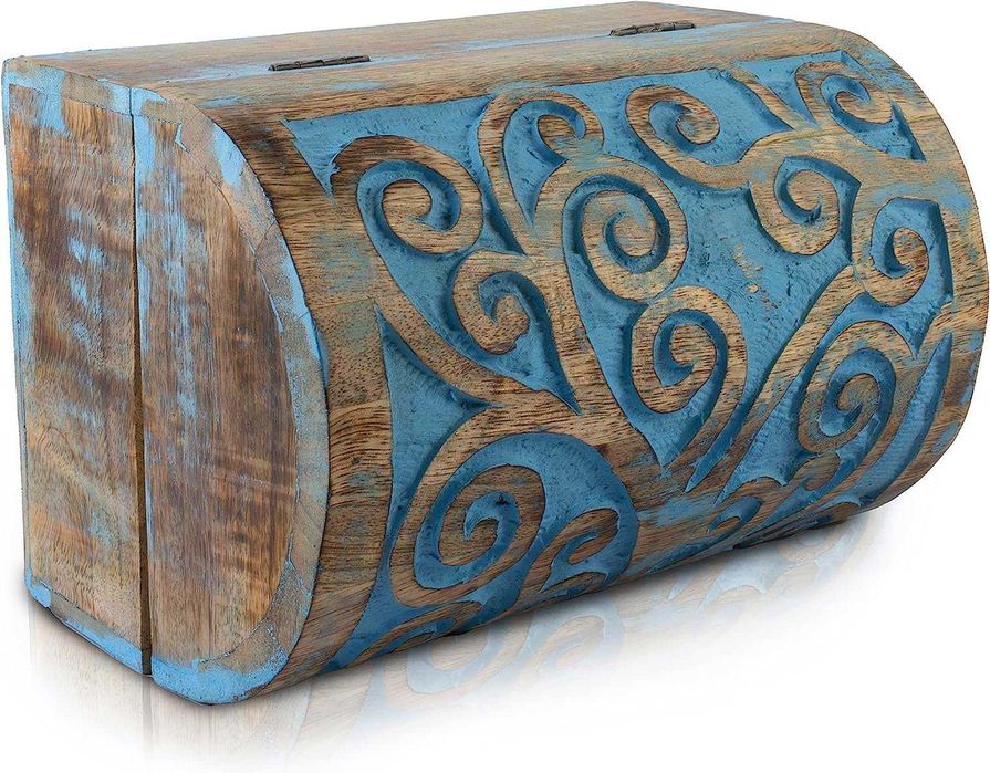 Kuferek drewniany, szkatułka handmade na drobiazgi
