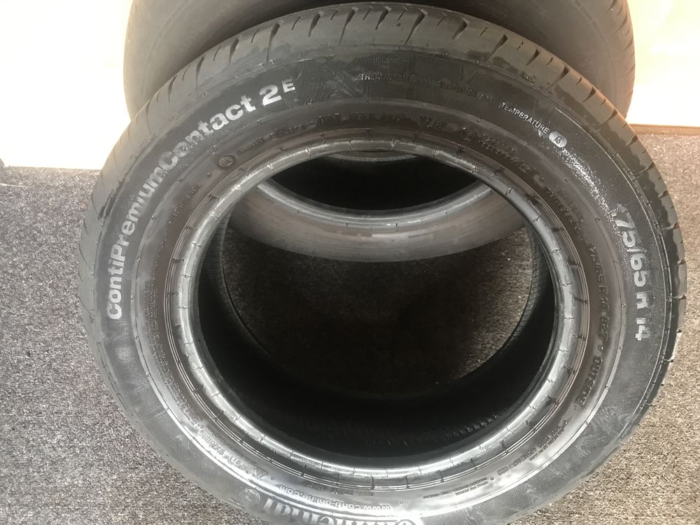 2 szt.para opony letnie 175/65R14 ContiPremiumContact 2E bieżniki 6 mm