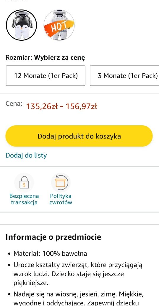 Ocieplony kombinezon dla dzieci r68