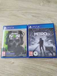 CoD MW 2 oraz metro Exodus PS4