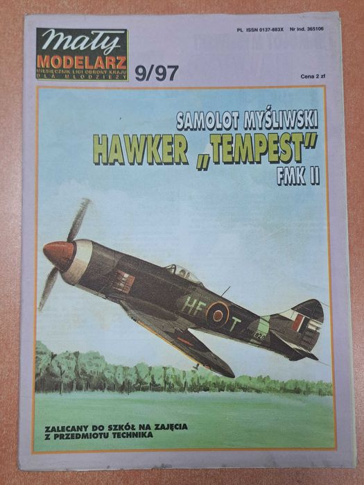Mały modelarz 9/1997  Samolot myśliwski HAWKER TEMPEST