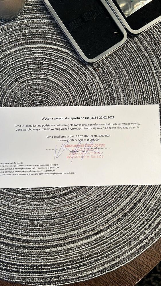 Granat Naturalny Certyfikat Kamień Szlachetny