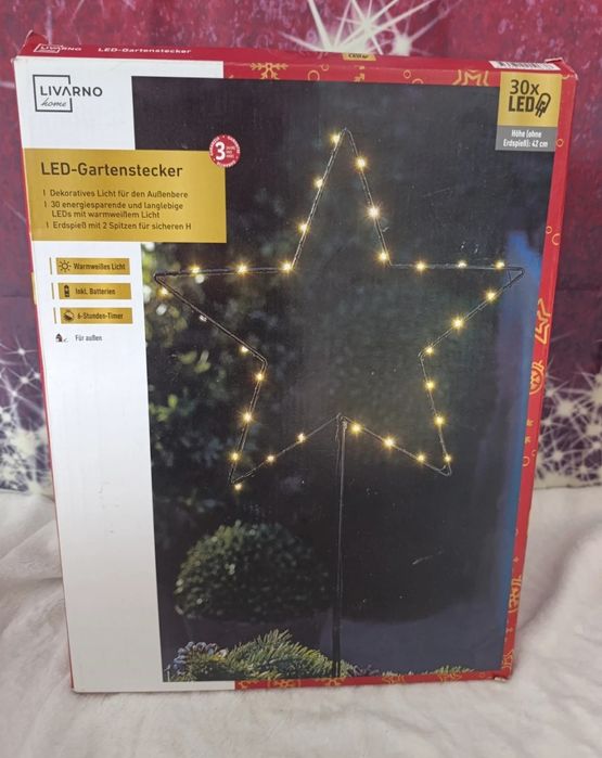 Livarno Home – Mrugająca Gwiazda Ogrodowa 30×LED