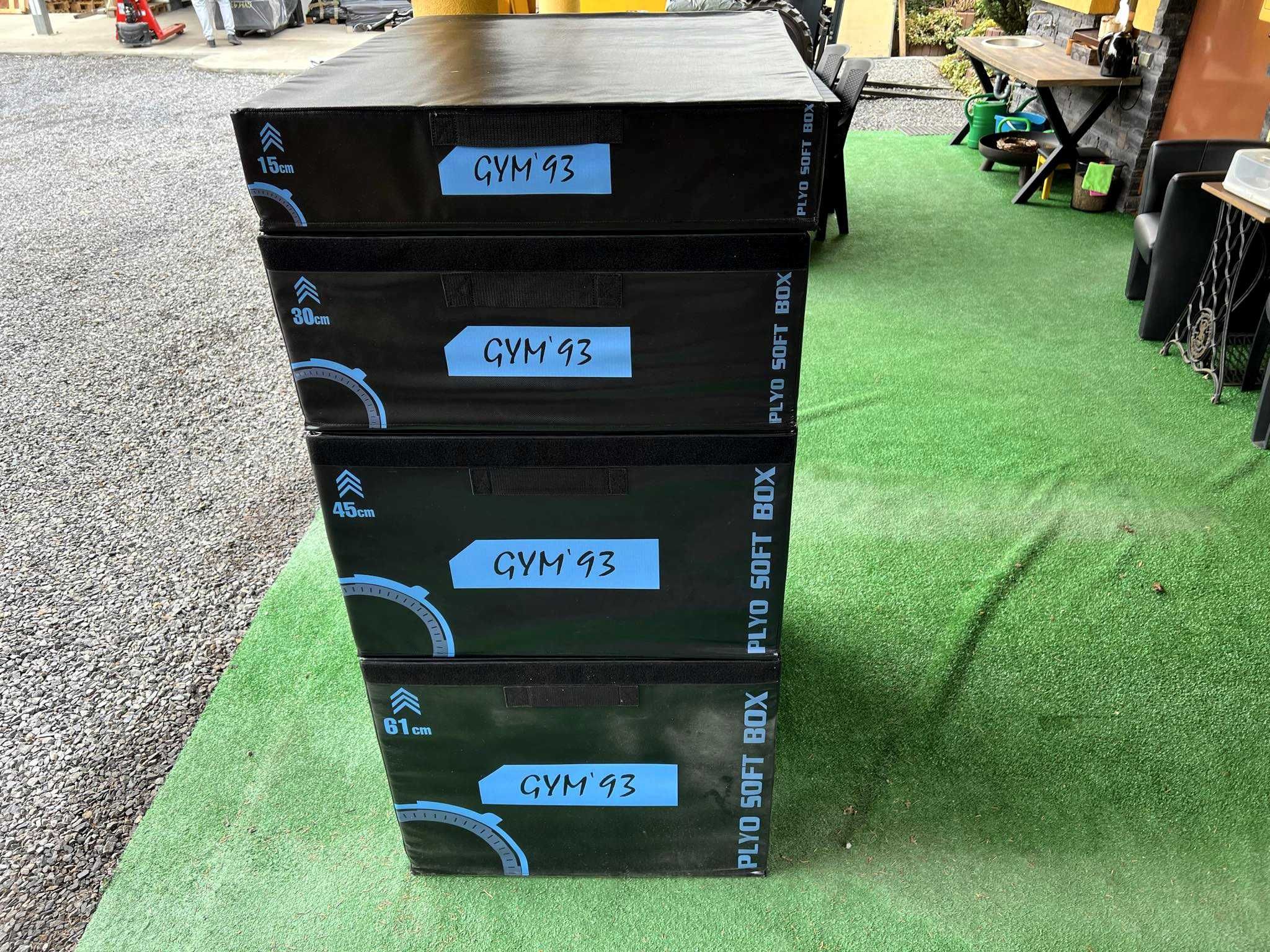 Soft Plyo Box Zestaw 4 piętra niebieski akcent