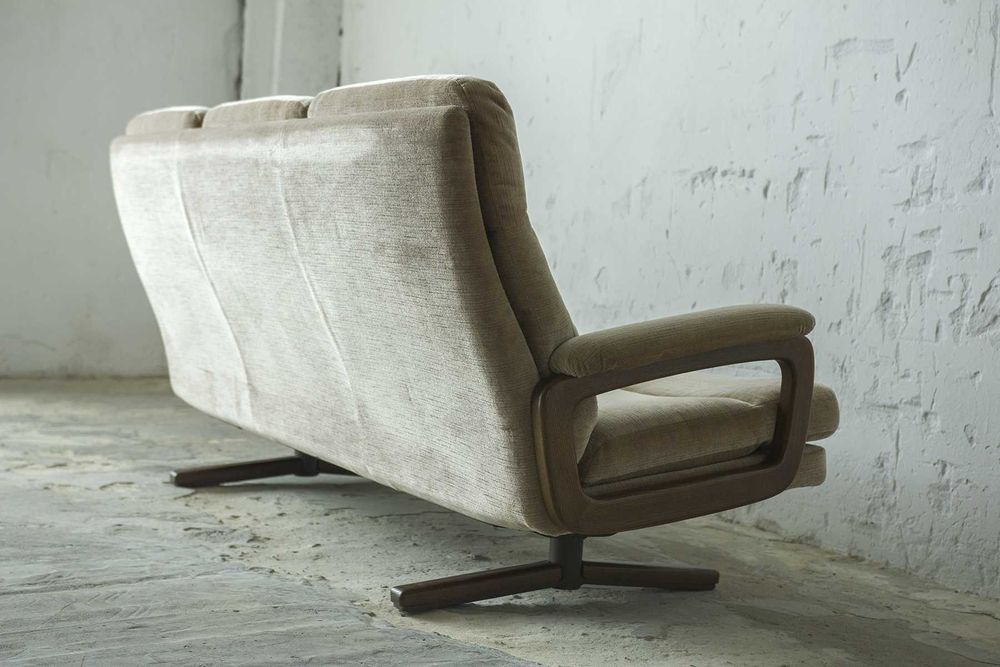 Trzyosobowa sofa vintage lata 60 70 skandynawski deign