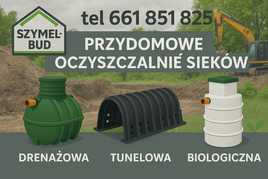 Przydomowe oczyszczalnie ścieków, drenaże, kompleksowo
 Montaż  | W