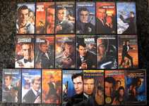 Colecção 007 James Bond - Lote de 19 cassetes VHS