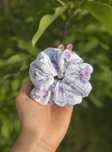 Gumka do włosów w kwiatki scrunchie ozdoba akcesoria