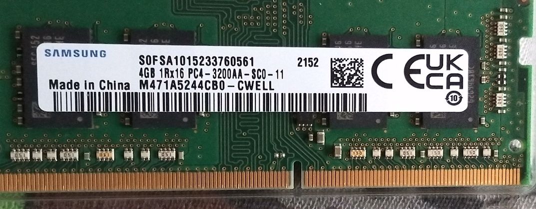 Samsung 4GB DDR4 3200 MHz SO-DIMM (M471A5244CB0)