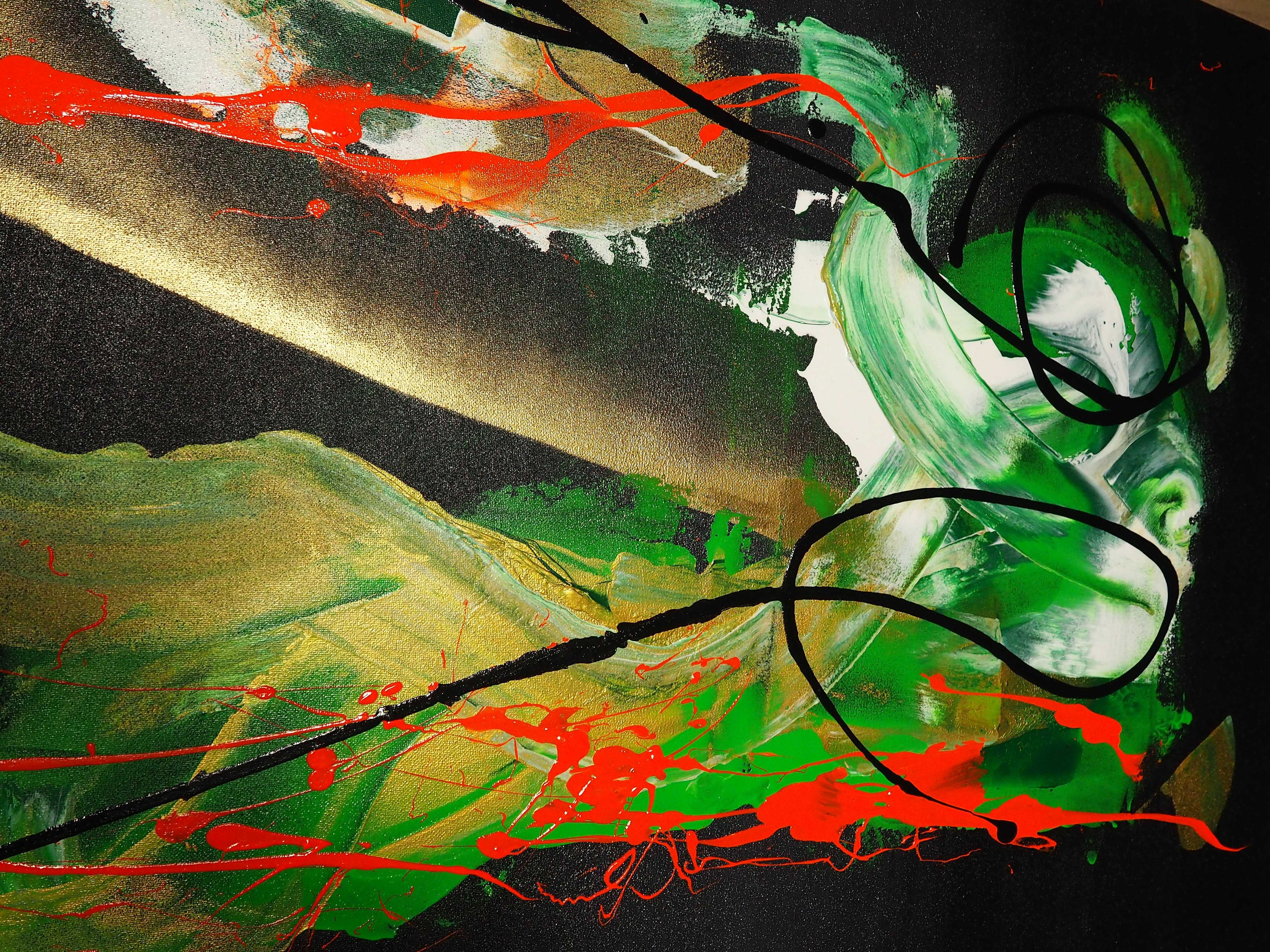 Obraz nowoczesny abstrakcja 70cm x 100cm "BLOOM" NOWOŚĆ 2025