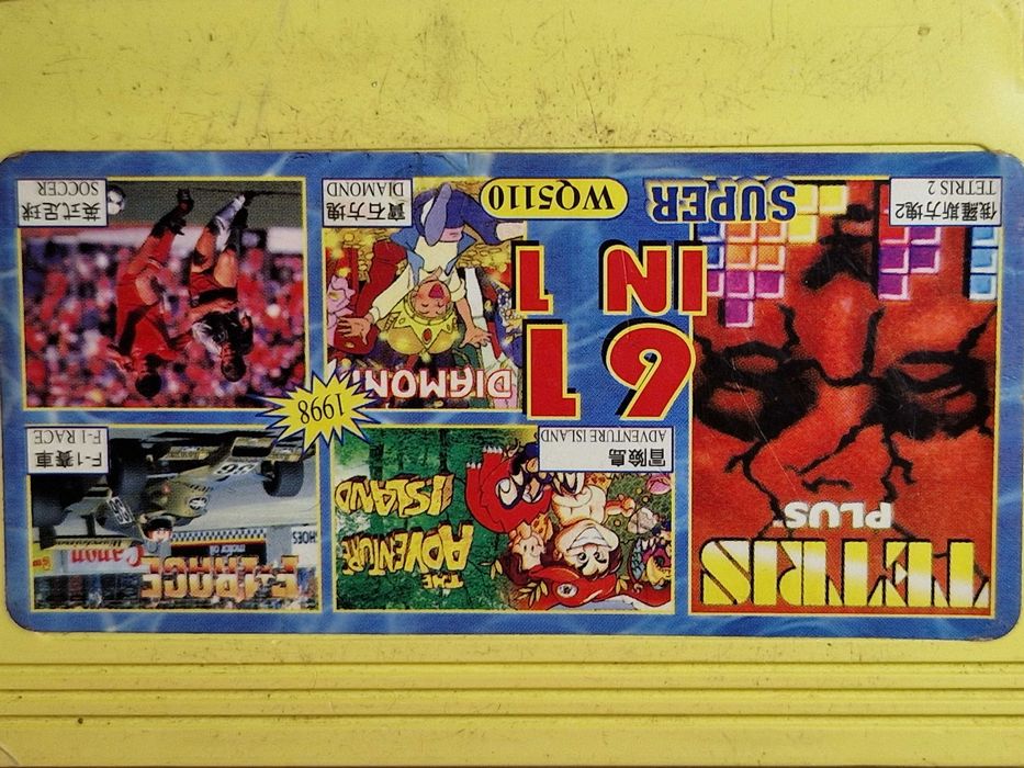 Tetris F1-Race Soccer Pegasus 61w1 NES kartridż 1szt. Nintendo Famicom