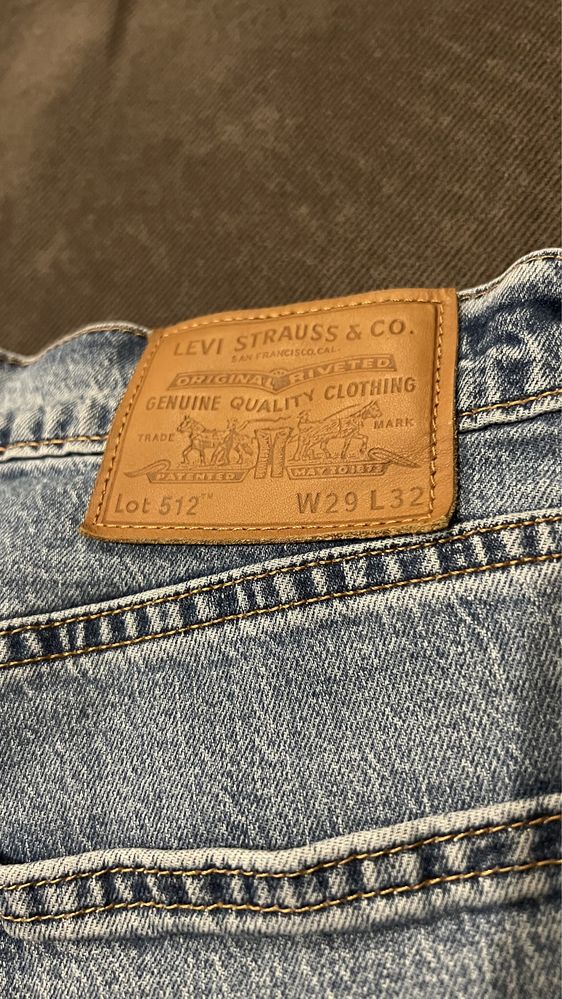 Calças levi’s 512 homem originais como novas